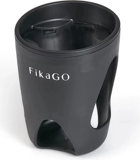 Fikago portavasos para cochecito, negro
