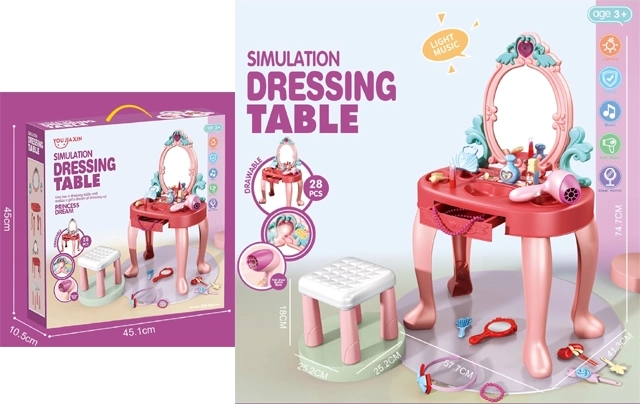 Tocador infantil rosa Princess Dream