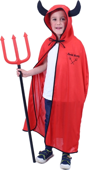 Capa infantil de carnaval de diablito