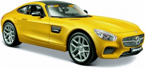 Modelo compuesto Mercedes AMG GT 1:24 amarillo