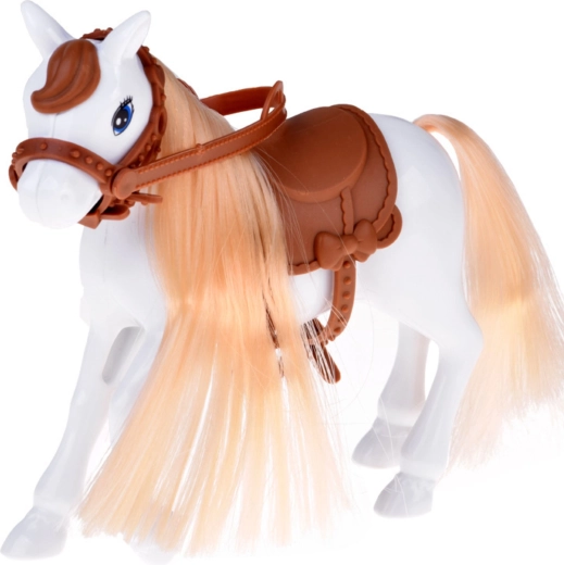 Caballo con silla y brida