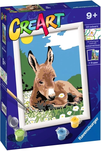 CreArt pintura por números – burrito pequeño