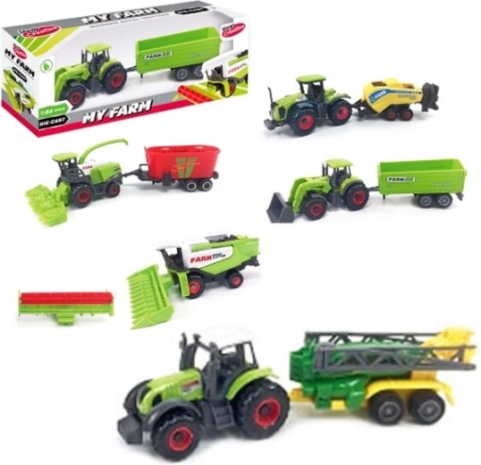 Tractor Mi granja 1:64 modelo de metal y plástico