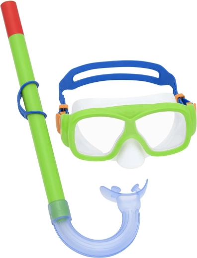 Set de snorkel verde BESTWAY – máscara y tubo