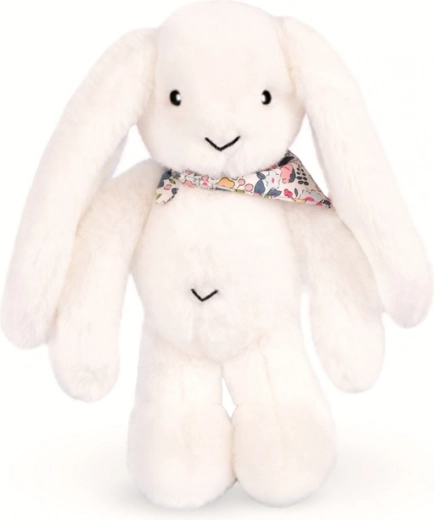 Doudou conejo de peluche con pañuelo blanco 35 cm