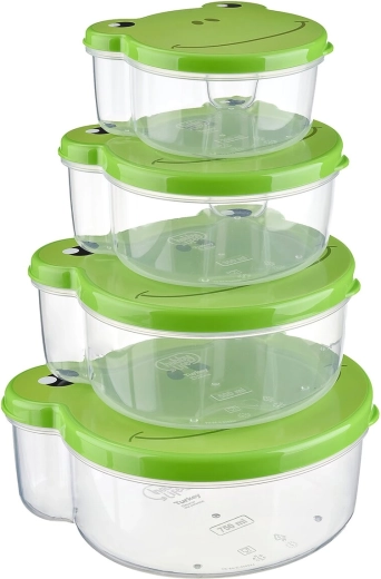 Cajas para snacks Zoo rana 4 uds.