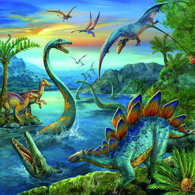 Puzzle Ravensburger Dinosaur Fascination 3x49 piezas