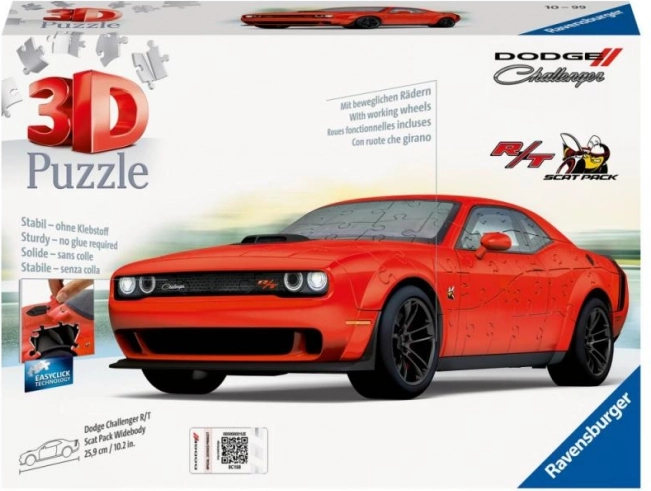Ravensburger puzzle 3D DODGE CHALLENGER R/T Scat Pack Widebody 145 piezas