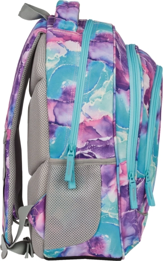 Mochila cómoda de tres compartimentos con distribución inteligente