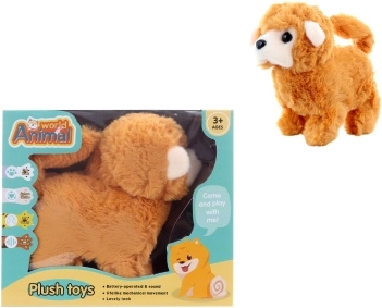 Mono de peluche caminante a pilas