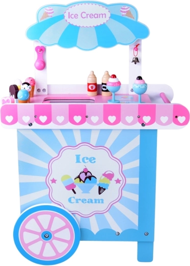 Puesto móvil con mostrador espacioso