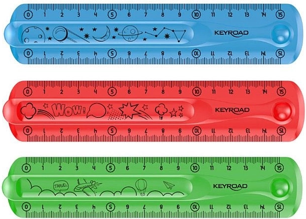 Regla flexible KEYROAD Flexi 15 cm