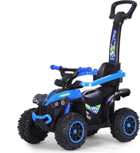 Milly Mally Wild correpasillos infantil 3 en 1 con manillar de empuje azul