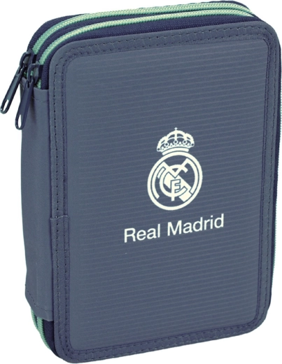 Estuche escolar de dos pisos Back me up Real Madrid totalmente equipado - 1 pieza