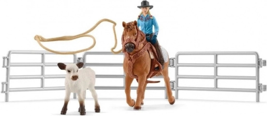 Schleich Farm World vaquera con lazo