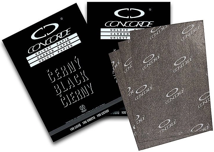 Papel carbón A4 CONCORDE, negro, 25 hojas