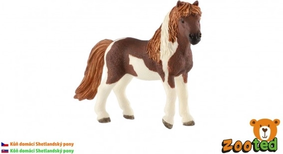 Figura de pony de Shetland de plástico