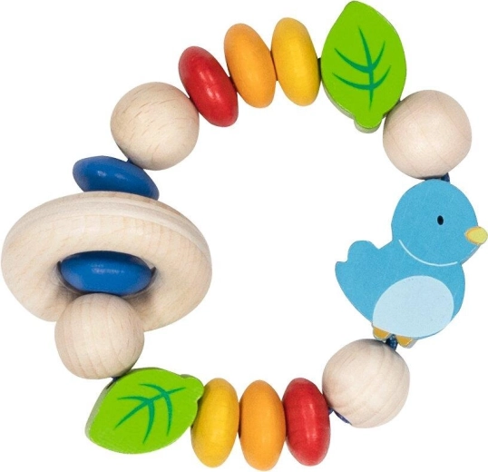 Anillo táctil elástico con pajarito