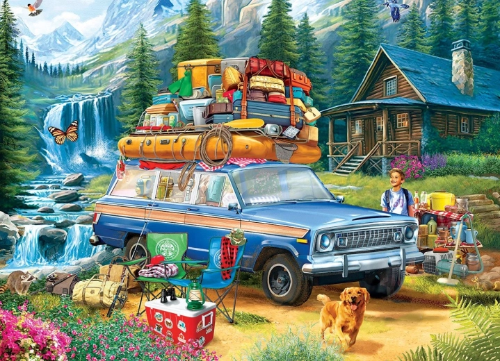Puzzle Eurographics jeep: una carga de verdad, 1000 piezas