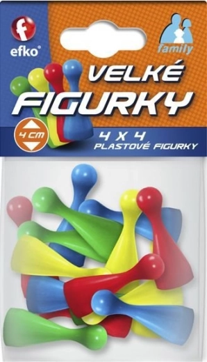 Efko Family figuras grandes de colores para juegos de mesa 16 uds.
