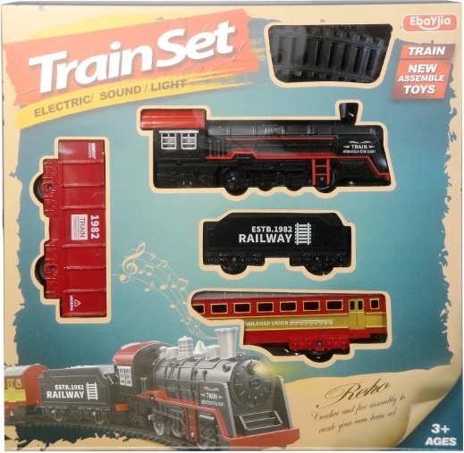 Tren retro con sonidos y luz