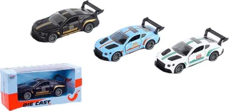 Coche de carreras metálico de retroceso - 1 unidad