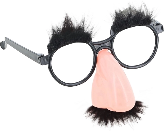 Gafas con bigote para disfraces y nuevos roles