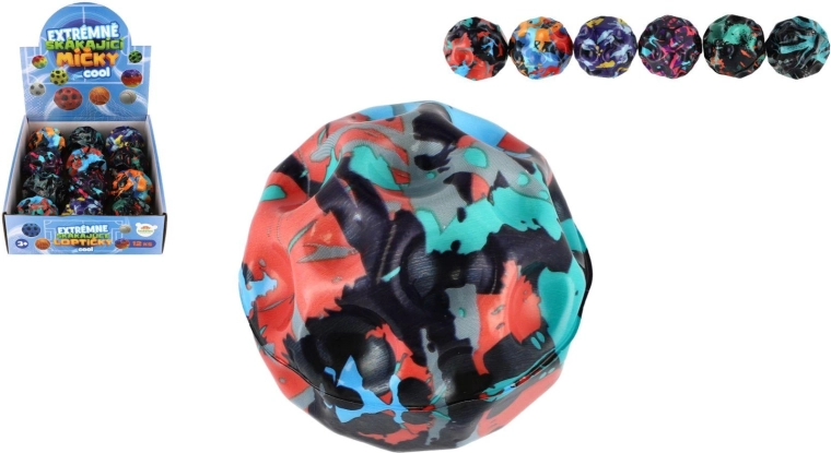 Pelota de espuma de rebote extremo meteoroide 6 cm, mix de colores
