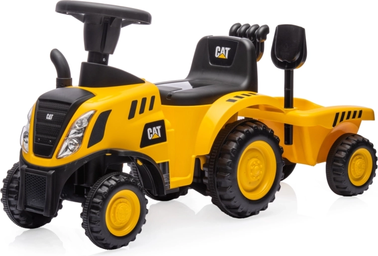 Milly Mally correpasillos CAT tractor con remolque
