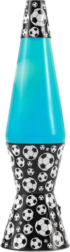 Lamparita de lava magmática Spaceship LED con motivo de fútbol