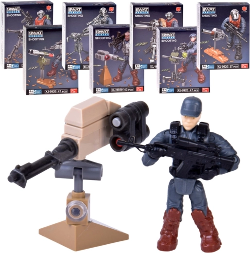 Set de construcción de policía SWAT – figura de soldado articulada para montar
