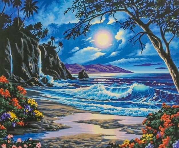 Norimpex Pintura por números Paraíso nocturno 40 × 50 cm