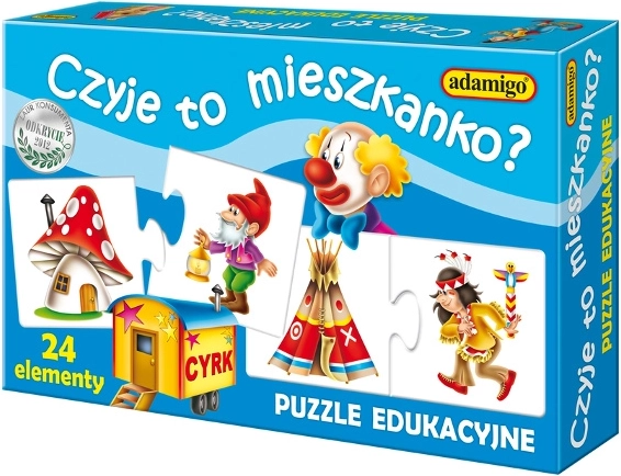 Juego ¿De quién es esta vivienda? Rompecabezas para niños