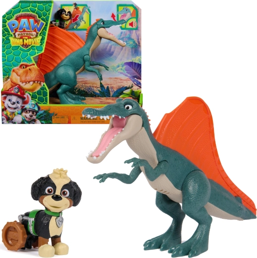 Set Dino Rise & Roll de Psi Patrol con un espinosaurio y Rex