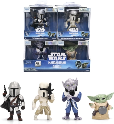 Figura metálica de Star Wars The Mandalorian de 6,5 cm - 1 unidad