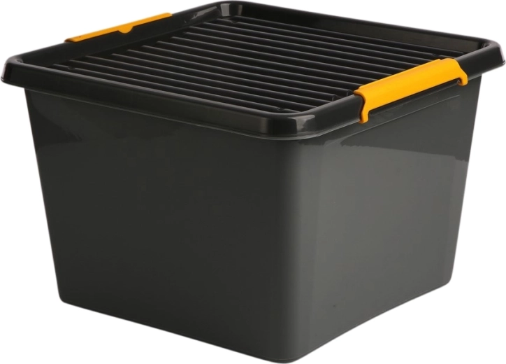Solidstore caja de almacenamiento con tapa 32 l (39 × 39 × 26 cm)