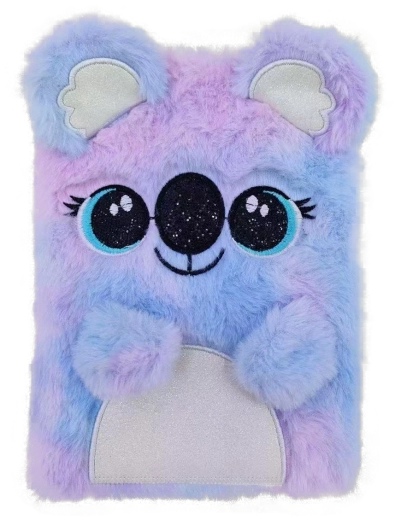 Diario de peluche con koala y candado