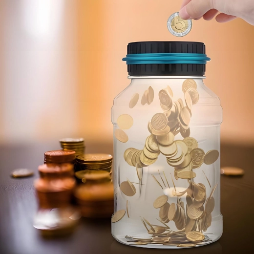Recipiente transparente con una capacidad de 1,8 l