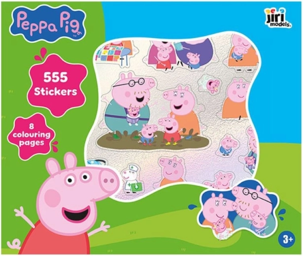 Peppa Pig set creativo: 555 pegatinas y 8 páginas para colorear