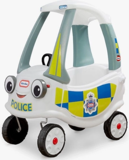 Correpasillos Little Tikes Cozy Coupe policía blanco