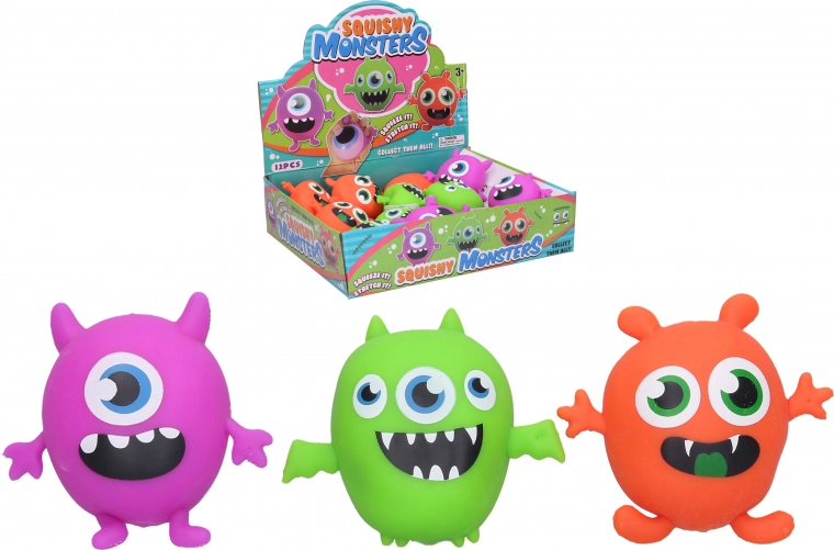 Monstruito apretable de 9 cm, juguete antiestrés