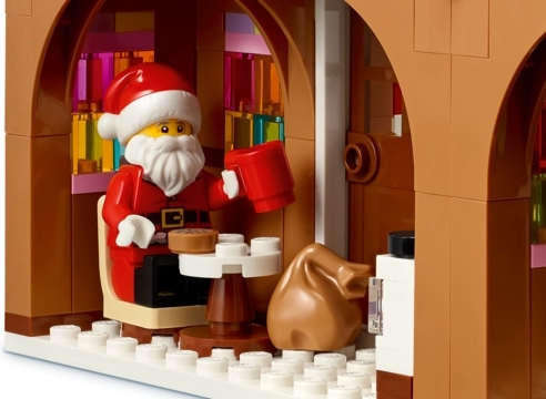Minifigura de Santa Claus para historias navideñas