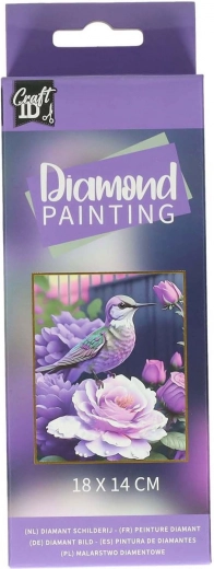 Pintura de diamantes Pajarito 14x18 cm de Craft ID