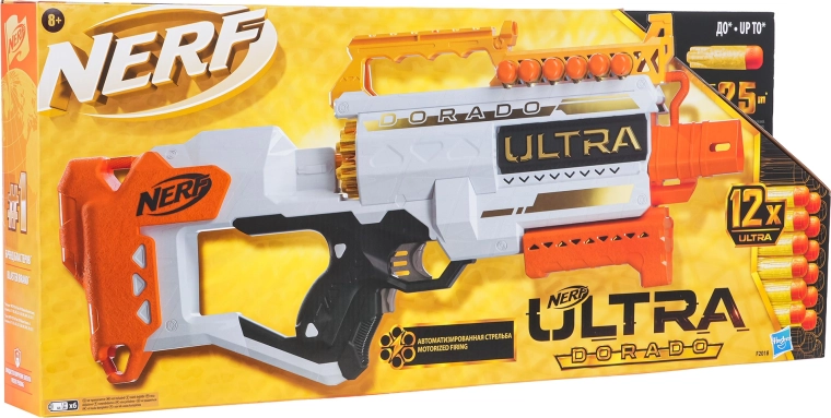 Nerf Ultra Dorado – pistola semiautomática con dardos