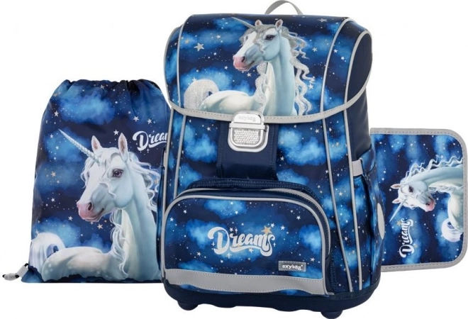 Set escolar Oxybag Premium con motivo de unicornio