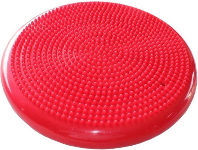 Merco Cushion cojín inflable de equilibrio y masaje de doble cara rojo 33 cm