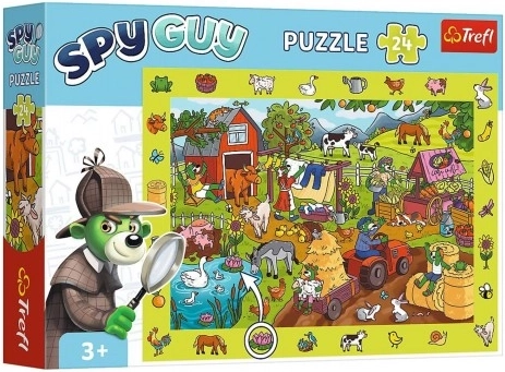 Puzzle de observación SPY GUY – granja, 24 piezas