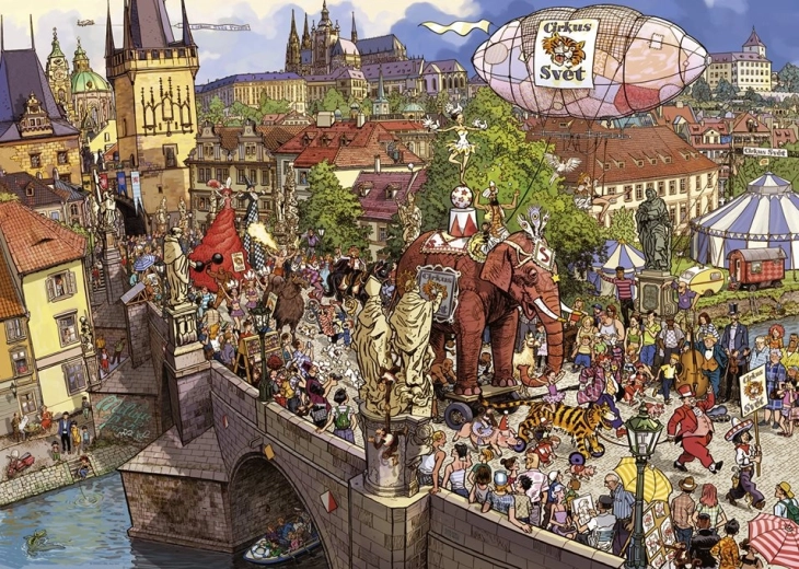 Puzzle Desfile callejero 2000 piezas