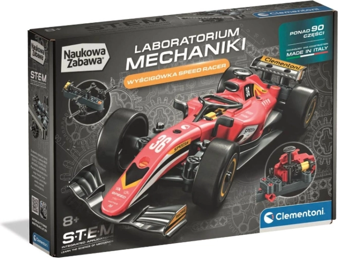 Coche de carreras Speed Racer – kit de construcción mecánico