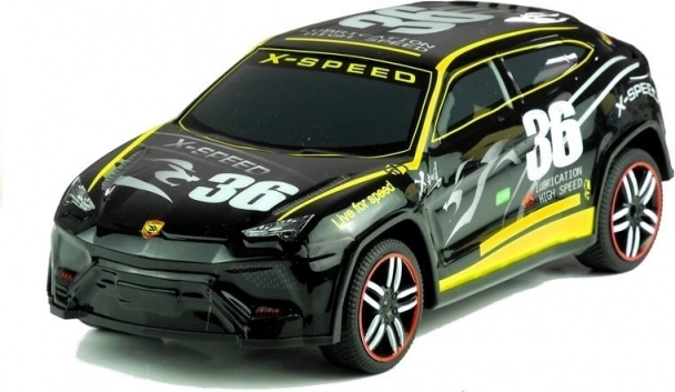 Coche deportivo RC con mando a distancia 1:14 – Negro